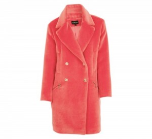 manteau rose caroll